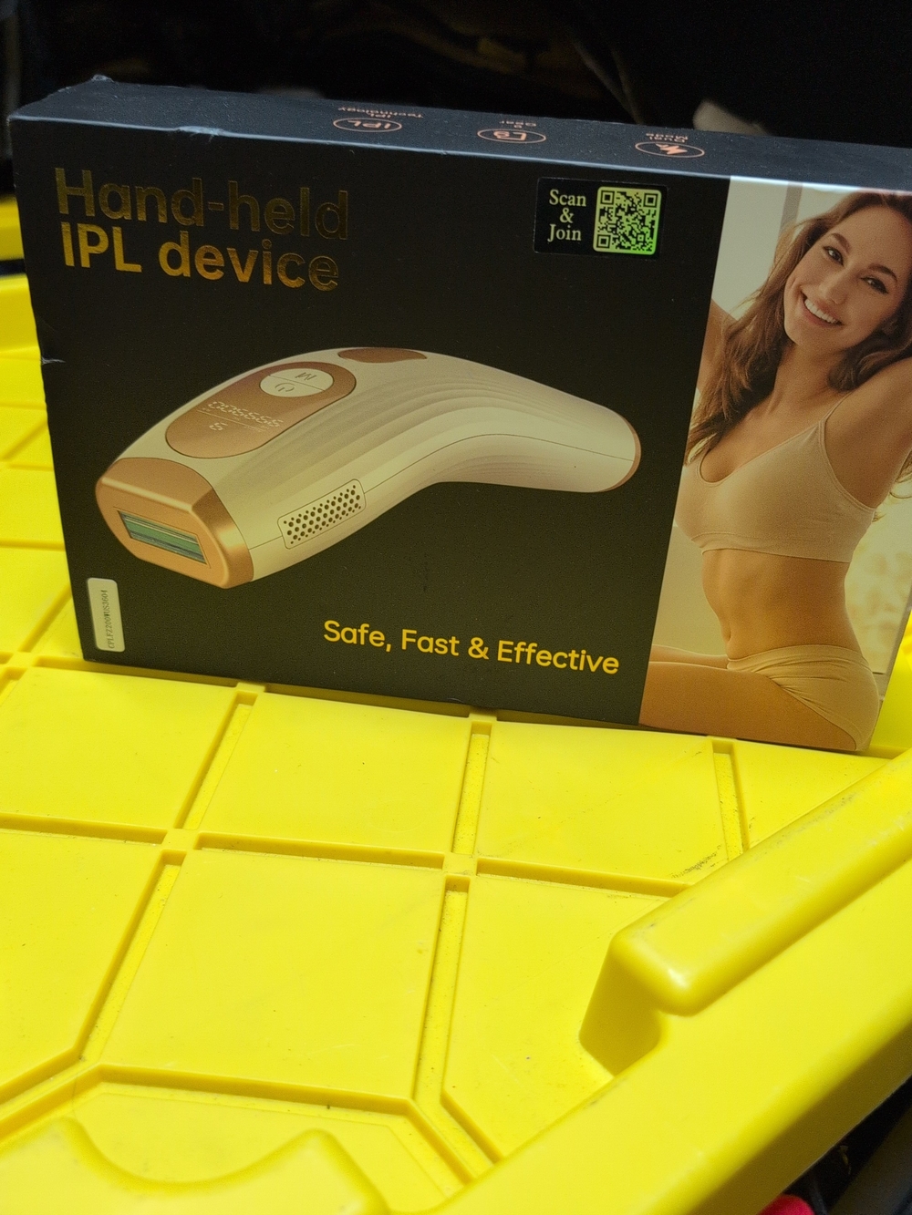 i play. Hand-held IPL Device in White and Gold